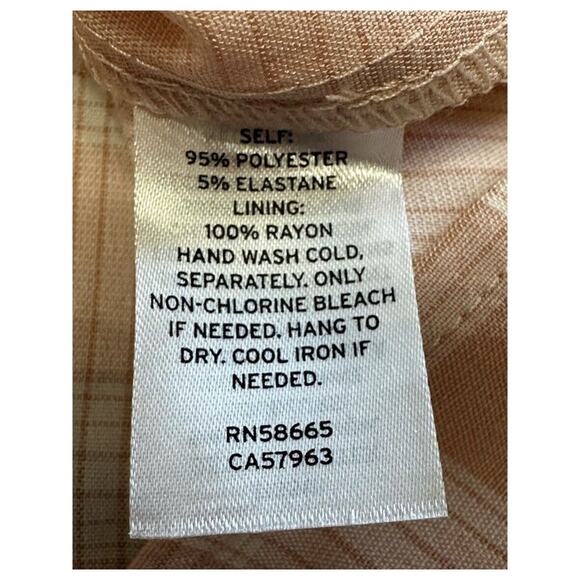 BP. Sundress Square Neckline Mini Adjustable Spaghetti Strap Plaid Pink W L NWOT - Picture 7 of 7